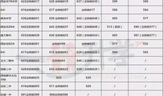 2021年中考总分及西工大录取分